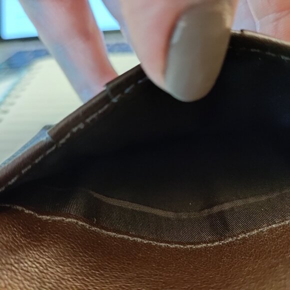 Vintage Coach Brown Leather Card Wallet - Picture 6 of 11